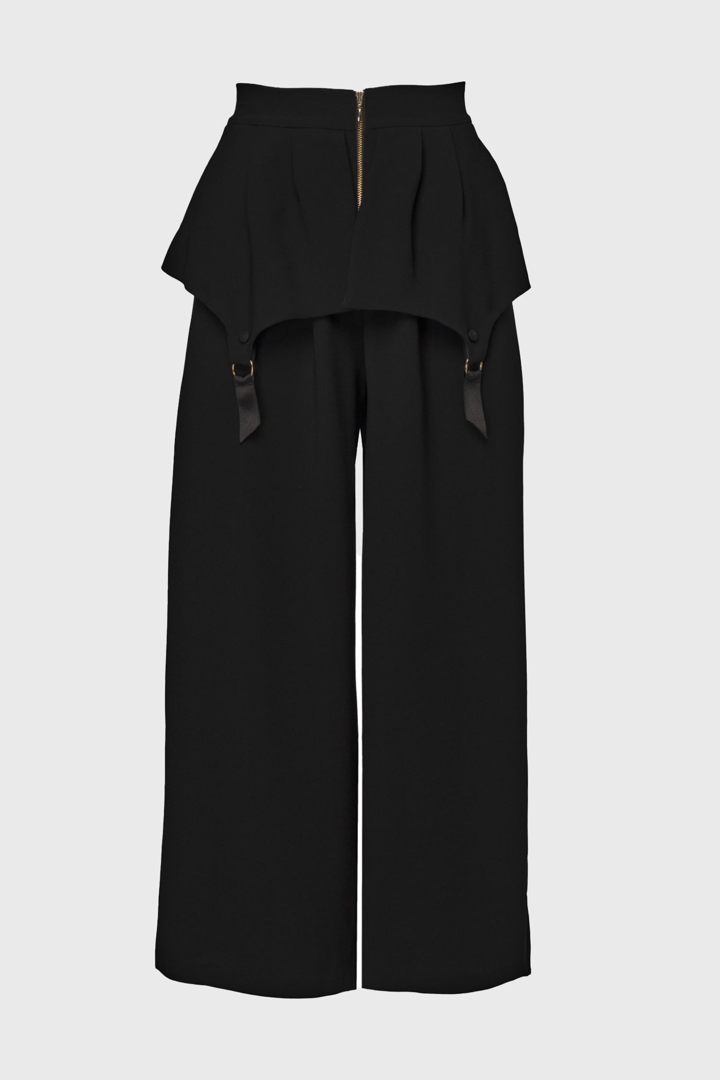Pantaloni negri midi evazati Blaze