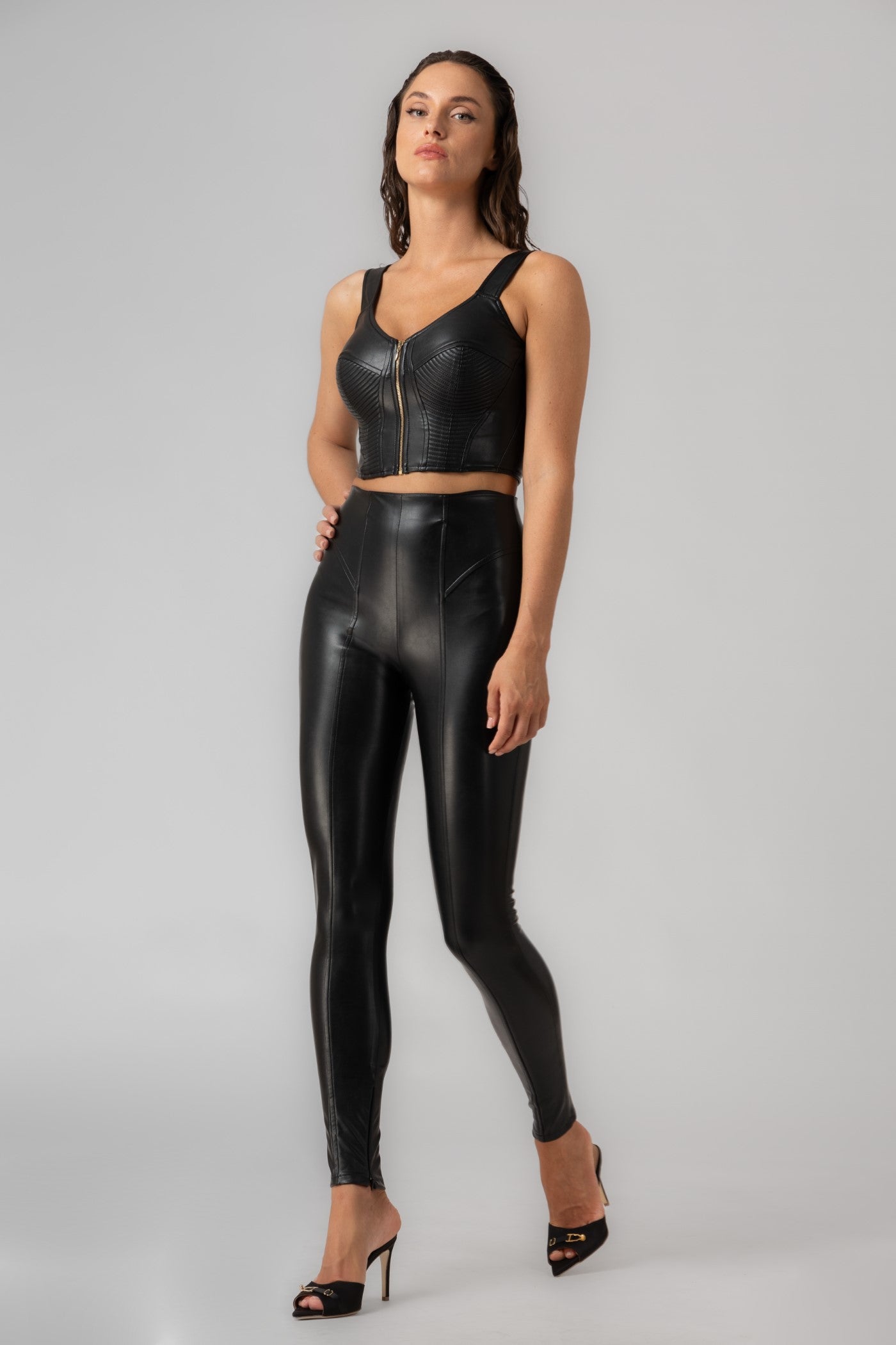 Colanti din piele ecologica Shape