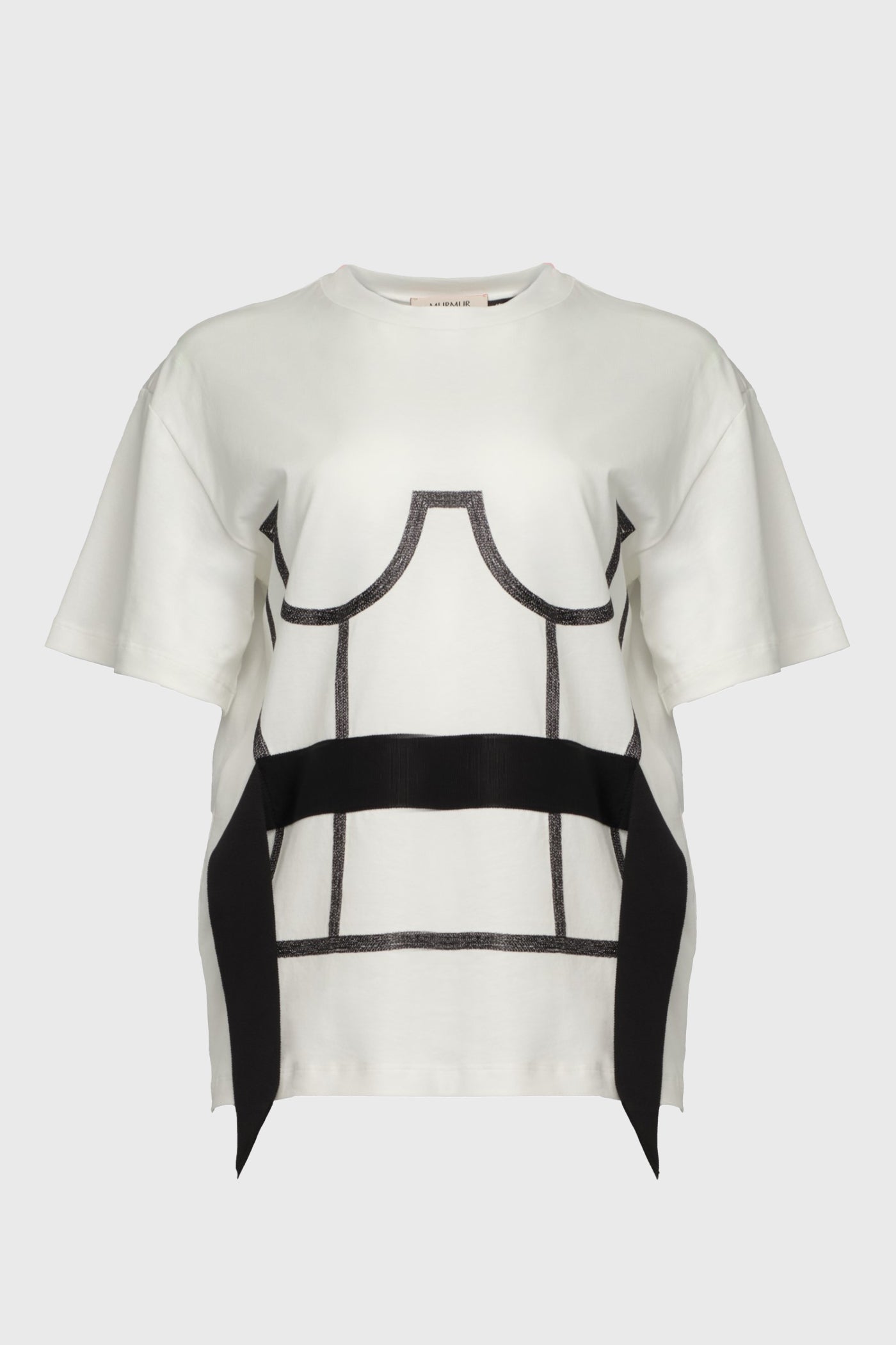 Tricou alb din bumbac organic Draft
