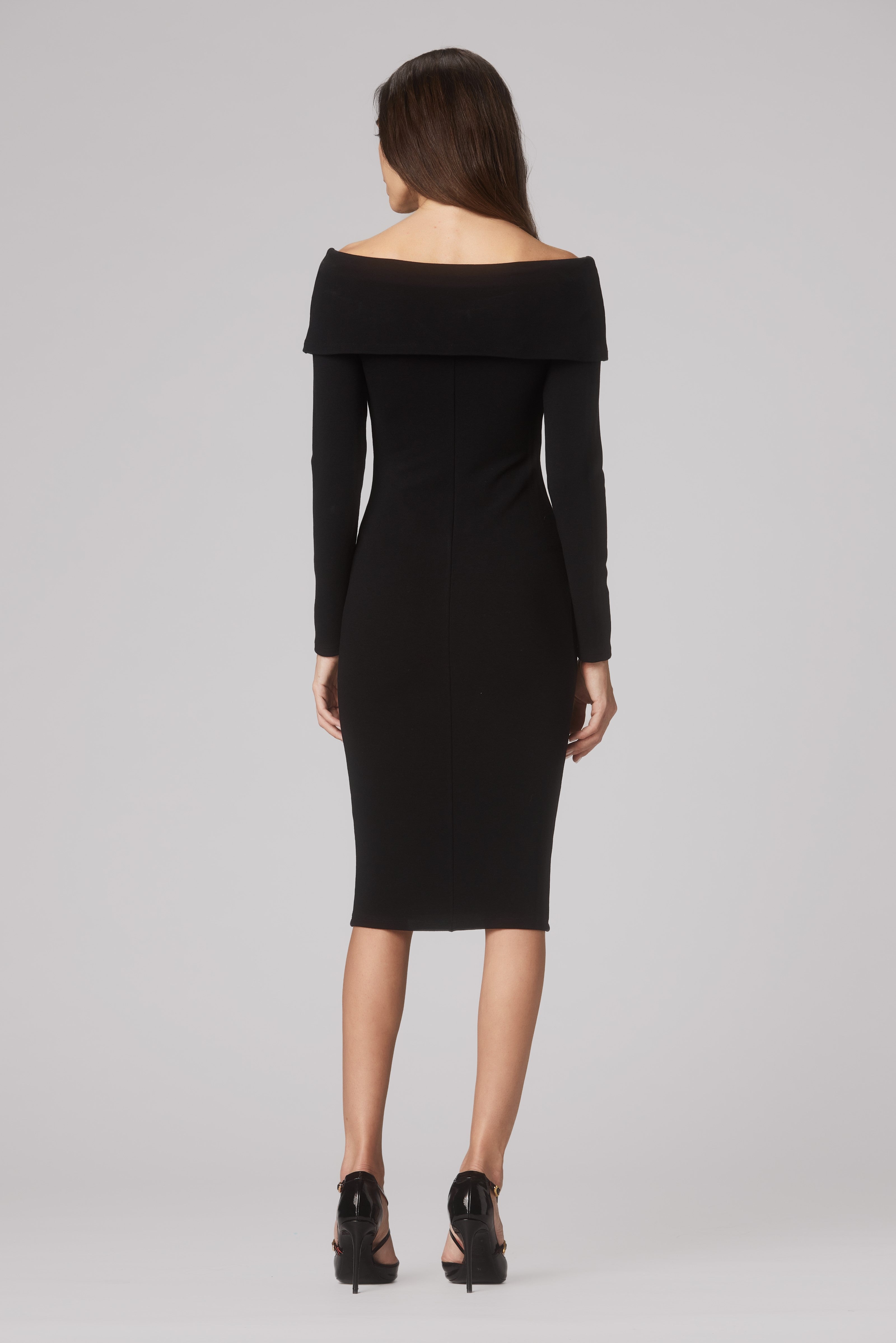 Rochie neagra shapewear Ellipse