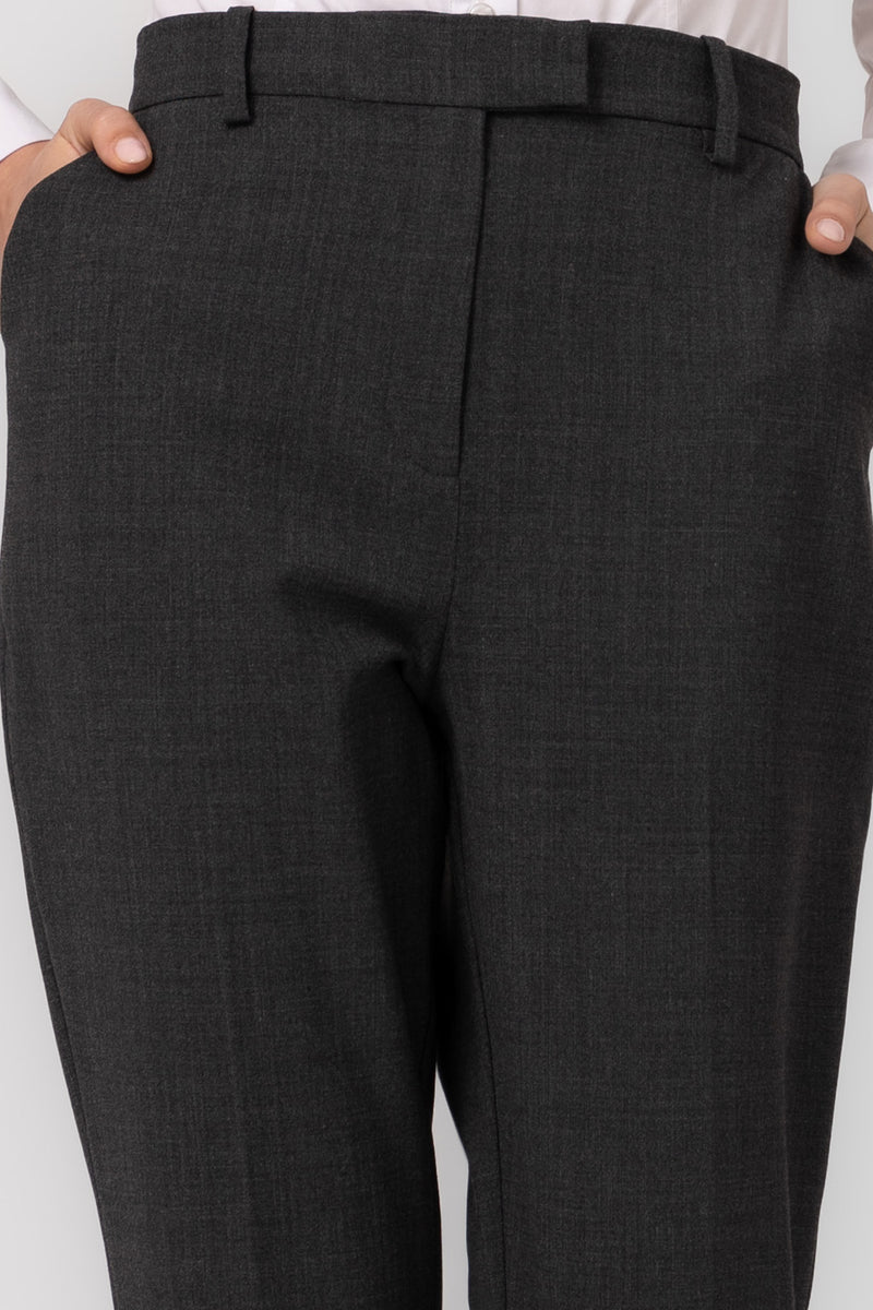 Pantaloni gri clasici din lana Formal