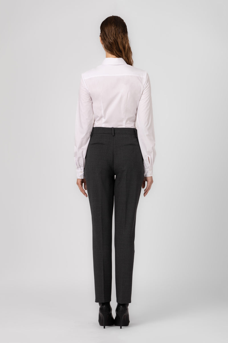 Pantaloni gri clasici din lana Formal
