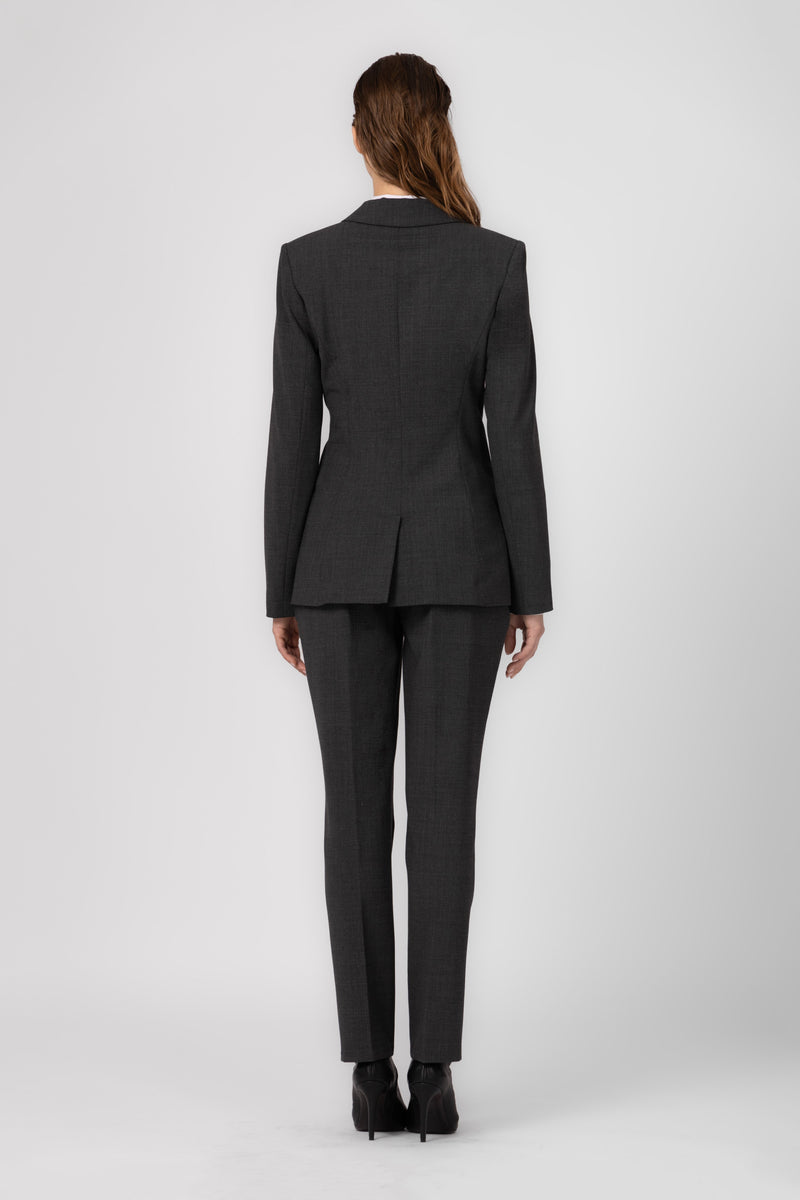 Blazer gri din lana Formal