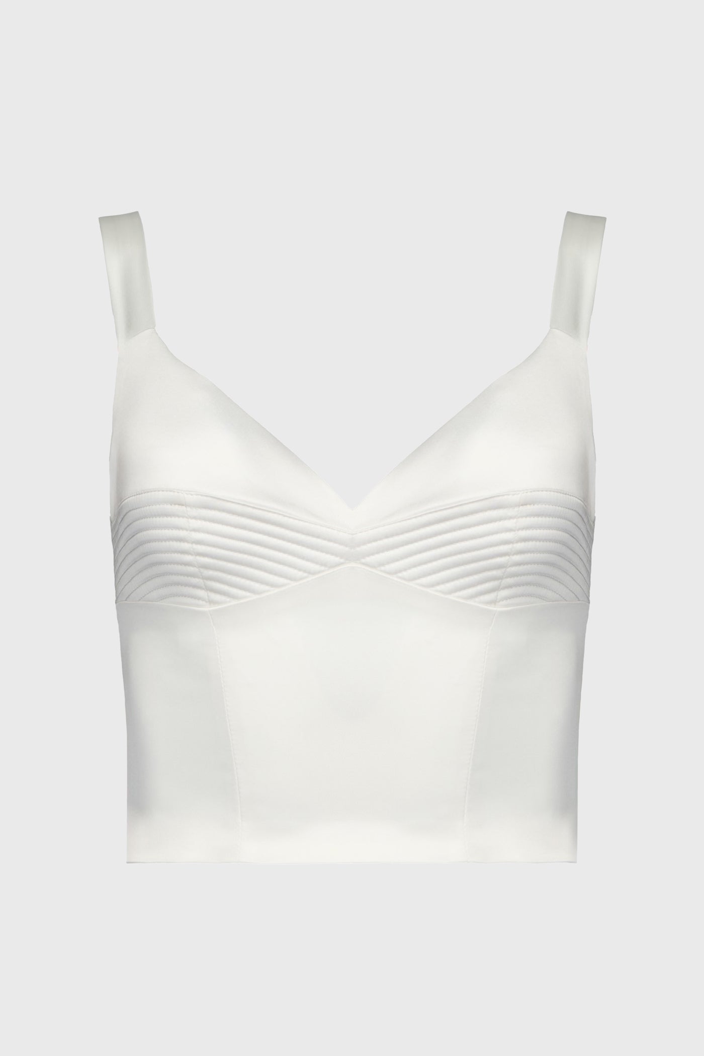 Corset alb din satin elastic Haze