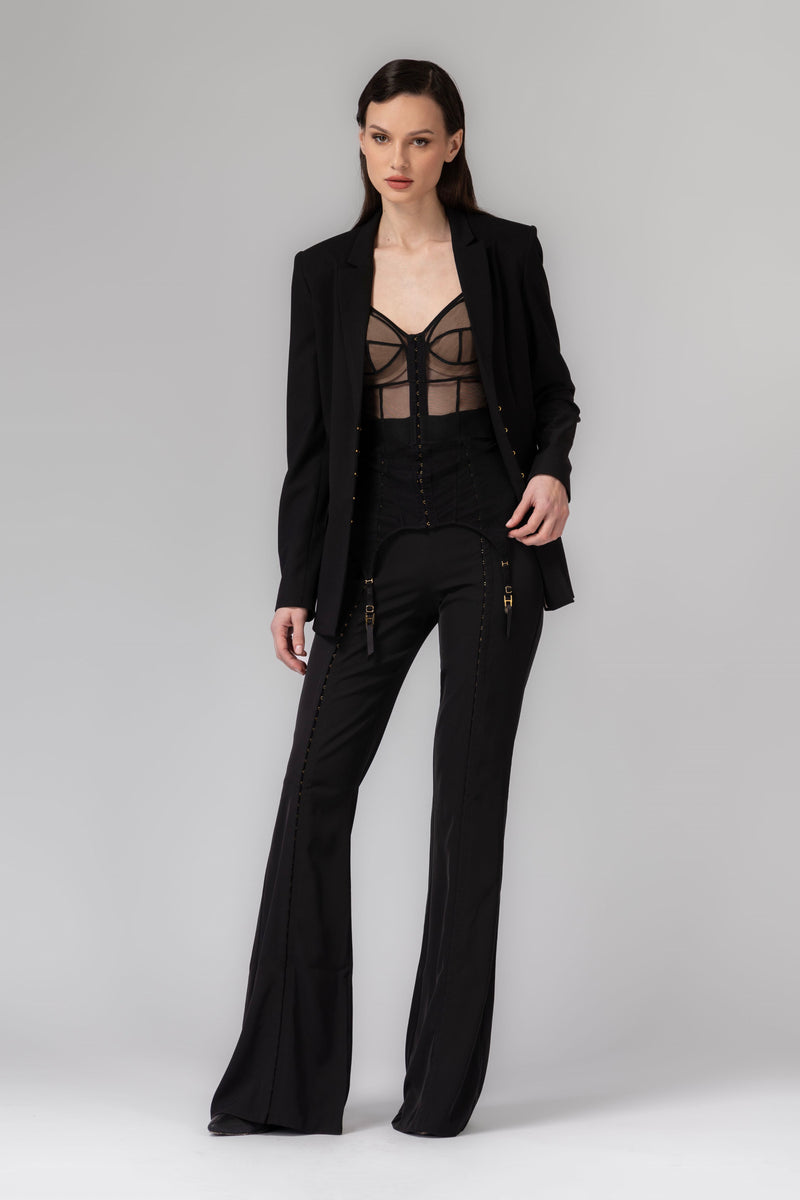 Blazer negru din lana Formal