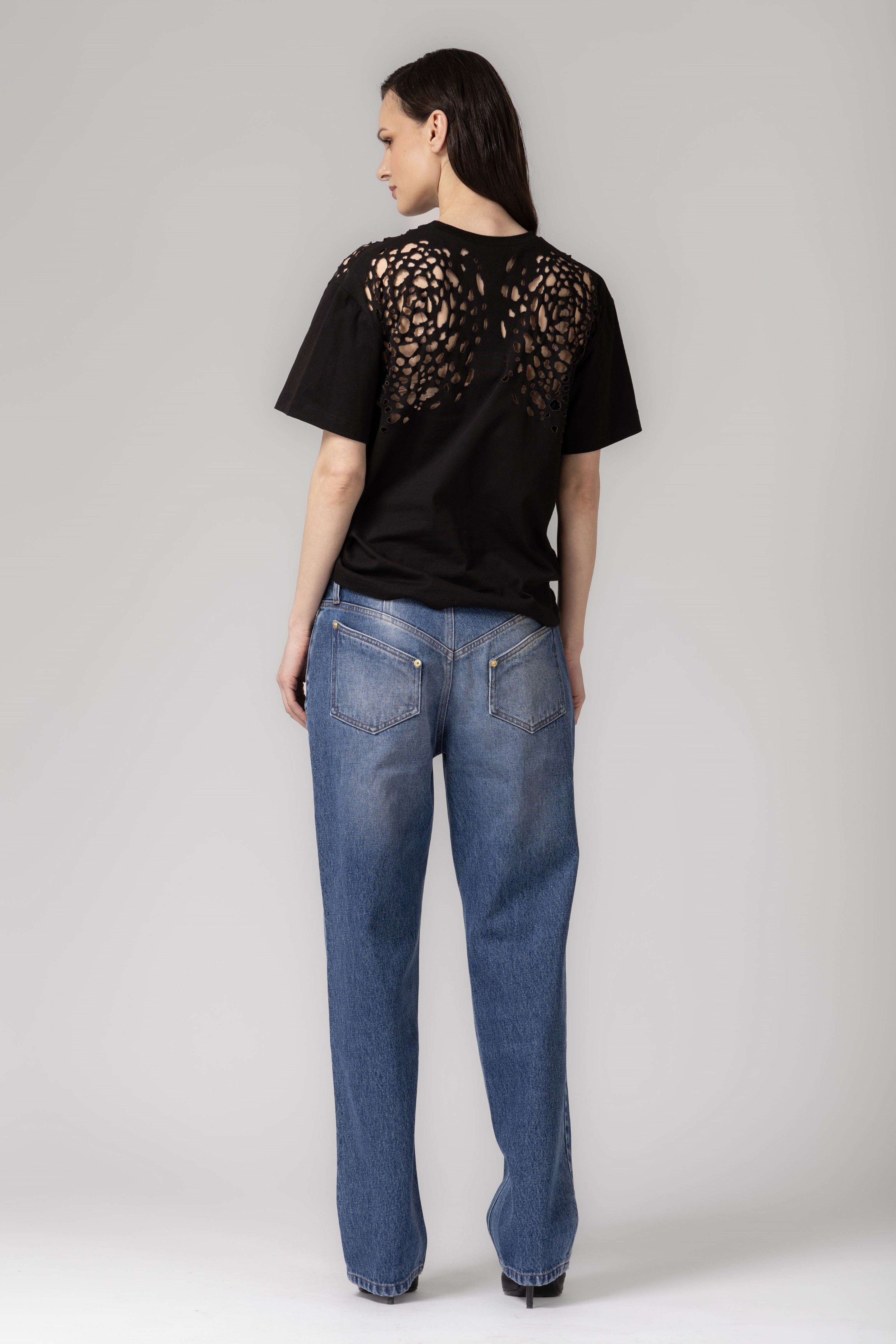 Tricou negru din bumbac Corrosive