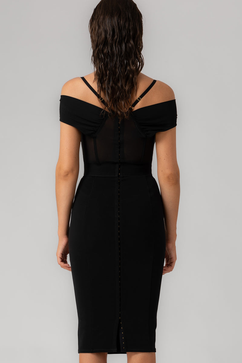 Rochie neagra bodycon Stark