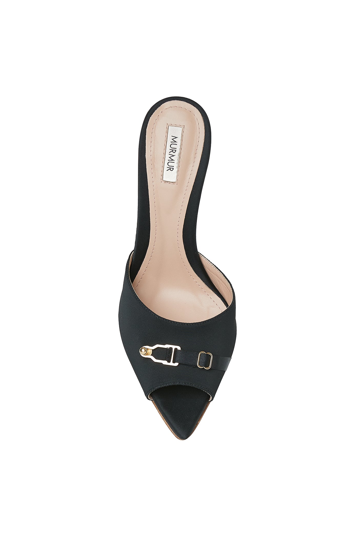 Pantofi negri din satin Secure