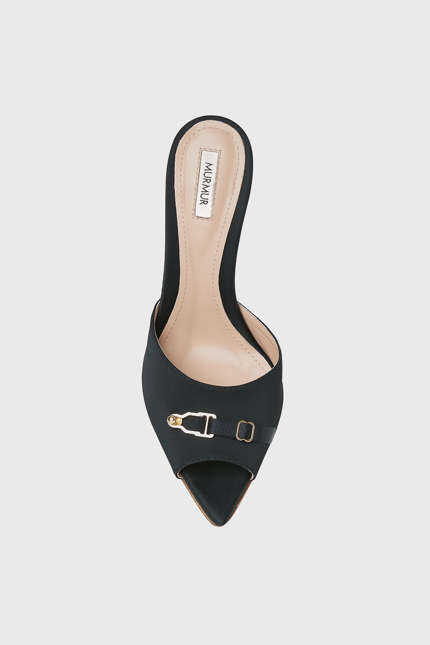 Pantofi negri din satin Secure