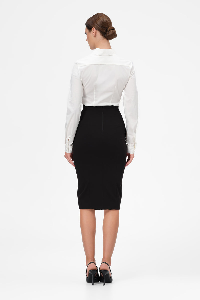 Camasa alba din poplin Androgyn