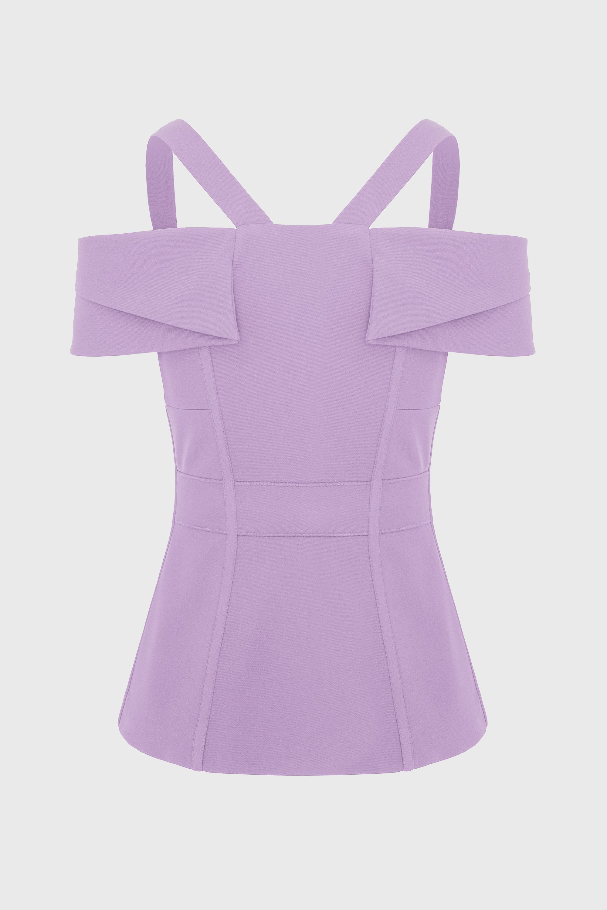 Corset lavanda cu maneci cazute Candy