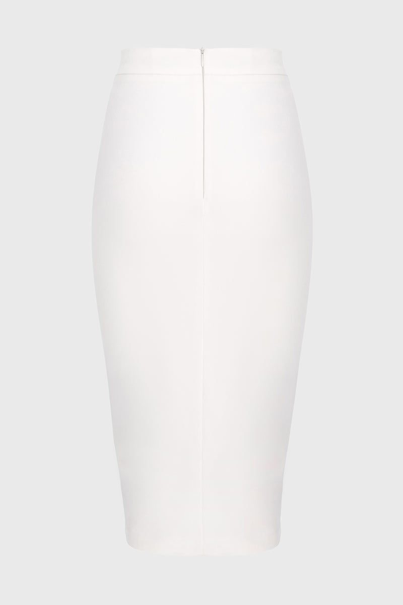 Fusta alba creion cu crapatura Ivy