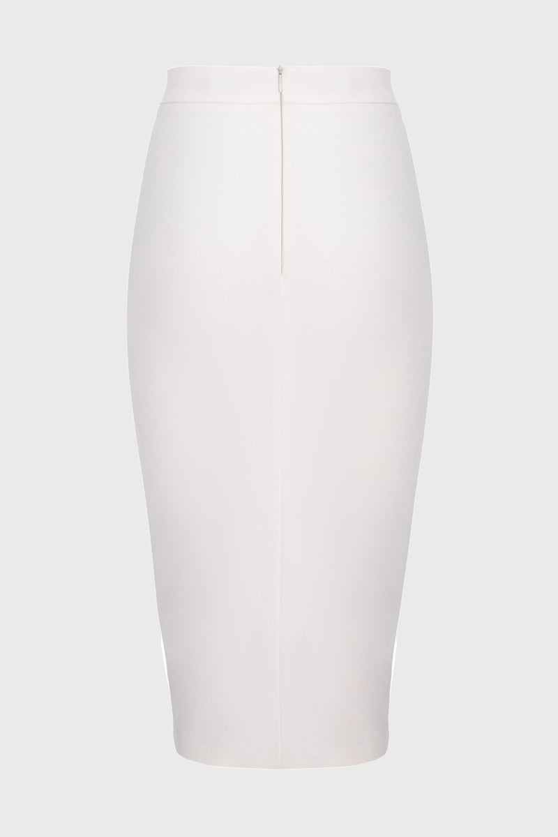 Fusta alba creion cu crapatura Ivy