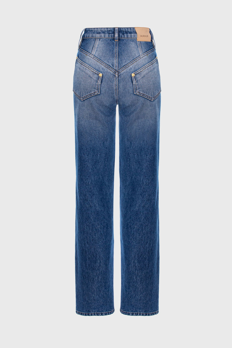 Blugi denim albastru Outline