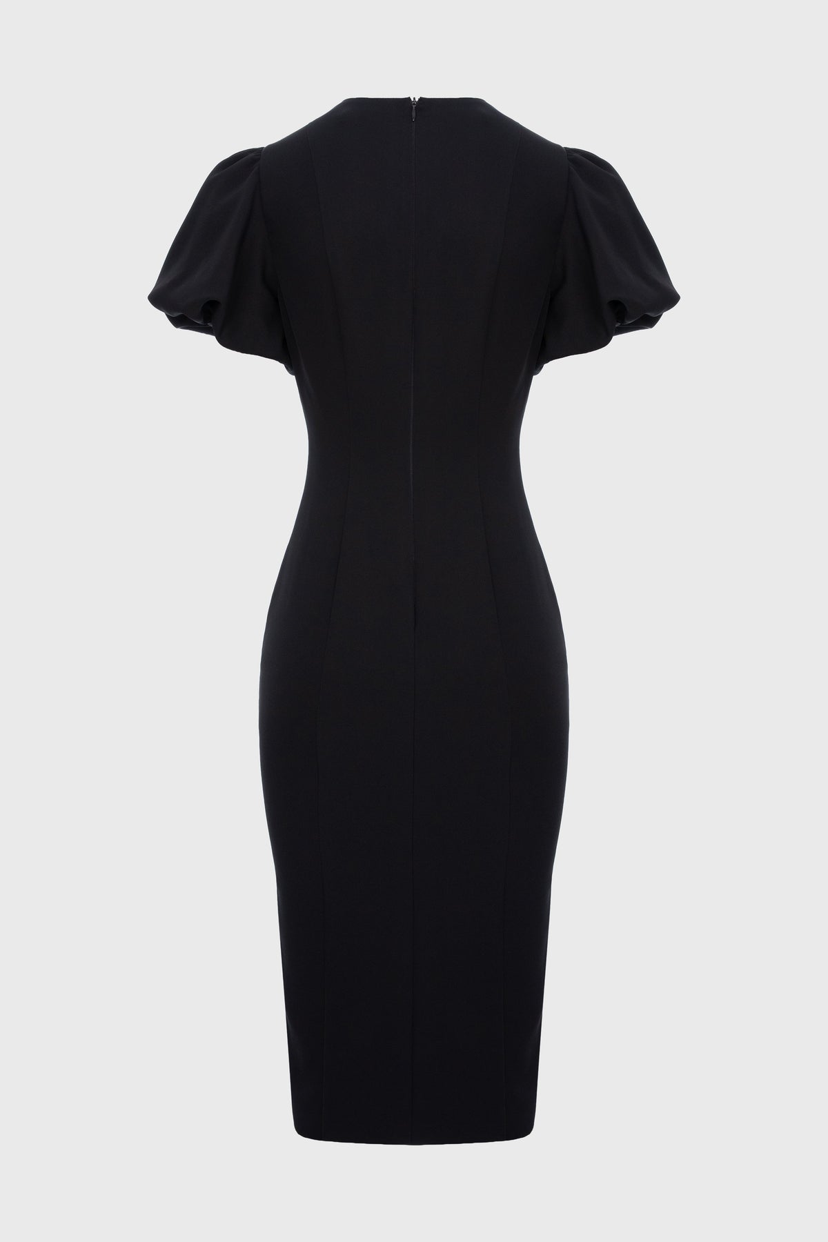 Rochie neagra cu capse Snap