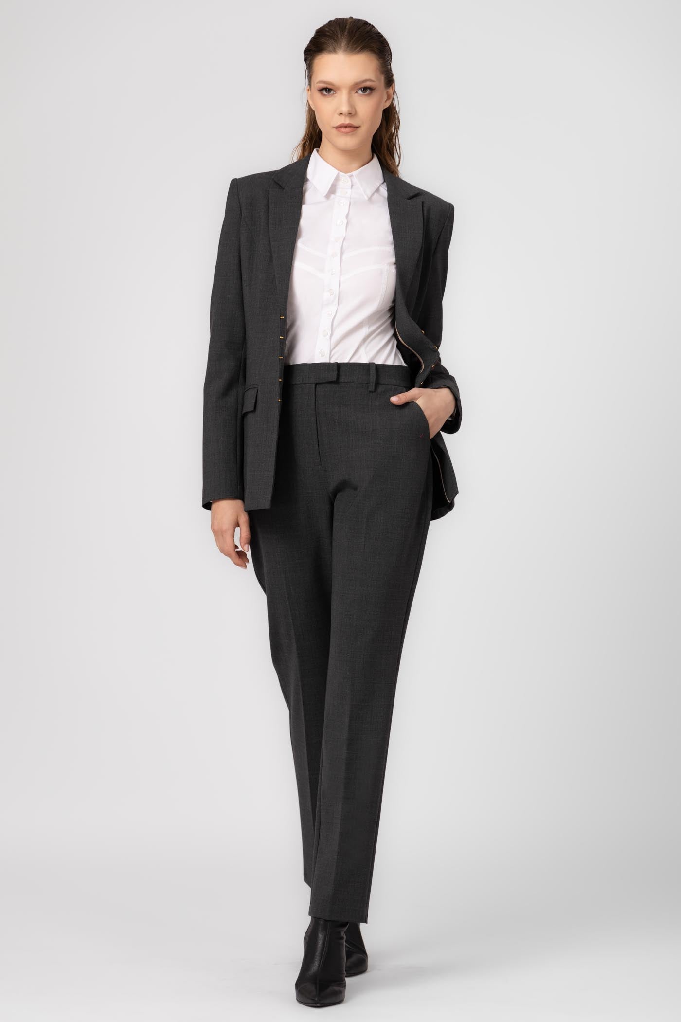 Sacou gri din lana Formal