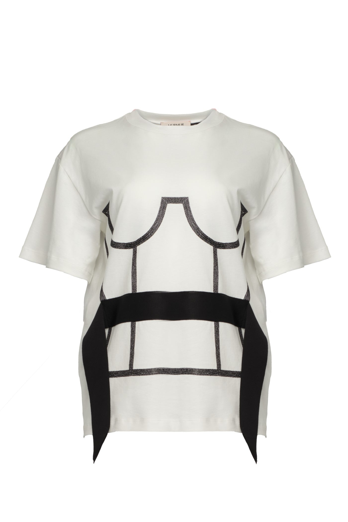 Tricou alb din bumbac organic Draft